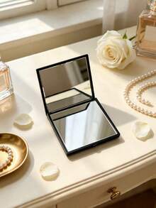 Givenchy Parfums Black 4G Logo Square Compact Makeup Mirror Portable Travel Hand Mirror - Black - View 6