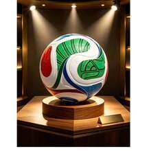 كأس العالم 2026 الولايات المتحدة وكندا والمكسيك، كرة قدم عالية الجودة بحجم رسمي 5 من مادة PU بدون درزات متينة للمباريات والتدريب، ألوان جميلة وتصميم نمط أنيق، مناسبة للتدريب الفردي ومباريات الفرق، أسلوب أساسي، مادة PVC، مخيطة آليًا، ملمس ناعم ومريح، للاستخدام الداخلي والخارجي - كرة القدم - مشاهدة 3