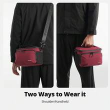 Ambitful UR02 Camera Shoulder Bag, Padded Strap Photography Messenger Bag With Adjustable Shoulder Strap And Removable Dividers, Portable Storage Bag For Mirrorless/DSLR Camera, Lenses And Photography Accessories - View 11