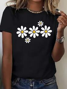 Women T-Shirts - 黑色 2 - 查看 1
