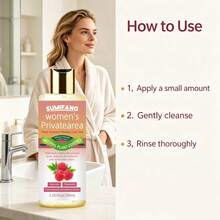 SUMIFANG 100ml Cranberry Women's Intimate Care Gel, Natural Plant Extract Formula, Cleanses Intimate Area, Eliminates Odor, Maintains PH Balance, Suitable For Daily Intimate Care - 100ml - View 8