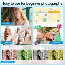 Kamera Digital 4X Zoom Digital 48MP Kamera Digital Fotografi Profesional Cocok Untuk Video Blogger Dan Pemula, Mendukung Fungsi Foto, Video Dan Webcam, Hadiah Ideal Untuk Hari Thanksgiving, Hari Valentine, Natal Dan Tahun Baru. Musim Wisuda, Idul Fitri (Baterai 600mAh) - View 9