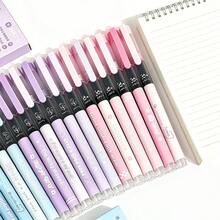 6pcs Macaron Color Neutral Pens, 0.5mm Needle Tip, Back To School Student Practice, College Student Classroom Writing, Workplace Office Document Recording, Daily Journaling And Doodling, Back To School Gift, Desk Stationery Matching, Student And Office Worker Writing Supplies - A - View 2