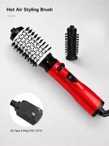 GENAI Sikat Penata Rambut Udara Panas 3-in-1, Sikat Pengering Rambut yang Dapat Diganti dengan 2 Kepala Sikat yang Dapat Diganti, Diameter 50mm untuk Rambut Bervolume, Alat Penata Rambut Serbaguna untuk Mengeringkan, Meluruskan, dan Mengeriting Rambut - MultiWarna - View 12