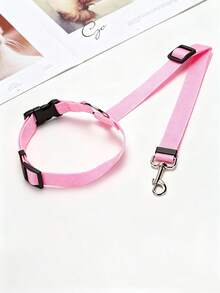 1 pièce Laisse de pour chien en voiture, Laisse intérieure pour animal de compagnie, Ceinture de pour chien, Boucle de siège pour chien, Accessoires de siège de voiture pour chien, Cadeau de Noël pour siège de voiture pour chien, Housse de siège de voiture pour chien, Siège de voiture pour animal de compagnie - Multicolore - Voir 11