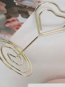 5/10/20 Pieces Gold Table Number Card Holders, Heart-Shaped Table Number Photo Frames, Table Card Stands, Paper Menu Clips, Green Watercolor Style Table Cards, Perfect For Wedding And Party Seating Arrangements, Foldable And Convenient. - Multicolor - View 4