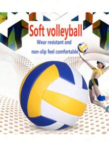5# Standard Volleyball, Soft PU Material Beach Volleyball, Suitable For Indoor And Outdoor Training, Casual Sports Ball For Adults, Teenagers And Beginners - Multicolor - View 2