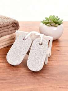 1pc Oval Exfoliating Pumice Stone, Volcanic Pumice Foot Scrub Stone With Hanging Ring, Natural Tool For Removing Dead Skin, Rough Surface Quickly Removes Dead Skin, Protects Skin Without Hurting Hands, Efficient Body Care Cleaning Tool - Pumice Stone - View 7