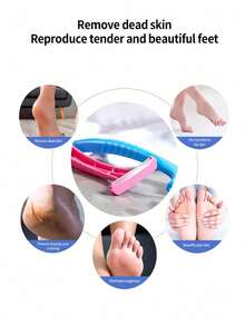 1/3/6pcs Heel Callus Remover, 1pc Foot Care Tool Dead Skin Remover Callus Scraper, Nail Care Tool, Heel Brush, Home Foot Care Tool, Professional Foot Care, Perfect Dead Skin Removal - A - View 9