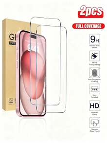 9H Hardness Tempered Glass Screen Protector Compatible With Iphone 18 Pro/18 Pro Max/17/17 Pro/17 Pro Max/17 Air/16/15/14 Plus/13/12 Mini/11 Pro Max. 2-Pack, Also Compatible With X, XR, XS Max. - 2 Pieces - View 34