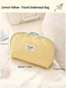 3-In-1 Bra Storage Bag, Color Block Bra Bag, Multi-Layer Underwear Storage Bag, Dust-Proof Underwear & Socks Organizer, Intimate Apparel Storage Bag, Travel Portable Storage Bag, Compact & Durable Luggage Organizer, Foldable Travel Bag Space-Saving, Suitable For All Seasons - Multicolor - View 6