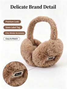 Bohemian Style Polyester Winter Warm Ear Muffs, Korean Version Cute Student Foldable Ear Covers, Ear Warmers, High Aesthetic - Multicolor - View 2