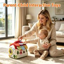Infant Tissue Box Toy, Color Recognition, Shape Cognition, Parent-Child Interaction, Develop Hand-Eye Coordination, Perfect Gift For Baby - Multicolor - View 1