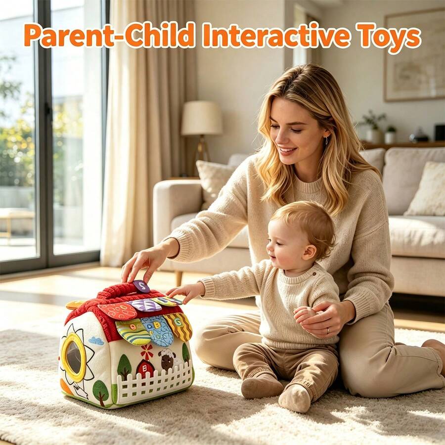 Infant Tissue Box Toy, Color Recognition, Shape Cognition, Parent-Child Interaction, Develop Hand-Eye Coordination, Perfect Gift For Baby - Multicolor - View 1