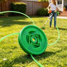 1pc 110mm Diameter 25.4mm Inner Hole Quick Change Flexible Wear-Resistant Nylon Plastic Green Small Round Trimmer Head, Universal Lawn Mower Accessory For Yard, Orchard, Garden Weeding - Grass Head (small Nylon Disc, Green) - View 2