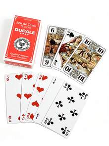 1 Kotak Tarot Prancis, 78 Kartu, Set Kartu Klasik, Cocok untuk Malam Permainan Keluarga, Permainan Papan Pesta, Buatan Prancis - MultiWarna - View 2