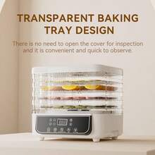 HONGMEI 5-Layer Food Dehydrator | Multi-Functional Home Appliance | Suitable For Making Beef Jerky, Fruits, Vegetables And Pet Treats | High Heat Air Circulation | 5 Stackable Trays - US A Type Plug(110-127V) - View 8
