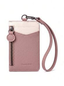 Pomelo Best Slim PU Leather Card Holder 2 Card Slots ID Window Detachable Wristlet Strap Mini Card Wallet,Card Sleeves - Multicolor - View 11