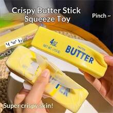 1pc Crispy Butter Stick, Crunchy Texture, Crispy Butter, Sensory Toy, Party Gift, Wax Cracking, Fingertip Toy - Multicolor - View 6
