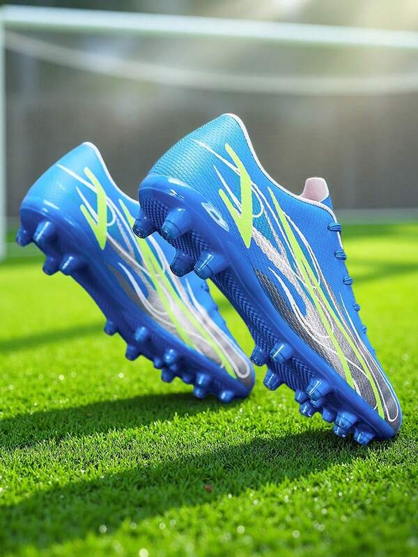 Soccer Shoes, Men's And Women's Sports Large Size Soccer Shoes, Family Parent-Child Soccer Shoes, Suitable For Family Use, Campus Student Boys And Girls Youth Soccer Training Shoes, Soccer Match Dedicated Shoes, Long Studs Anti-Slip, Good Foot Feel, Lightweight And Comfortable