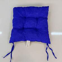 1pc 4pcs 6 Pcs Comfortable Indoor & Outdoor Seat Pads For Kitchen, Dining, Garden, Balcony & Patio Chairs - Blue - View 7