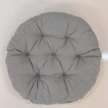 Ultra-Comfortable Round Seating Cushion - 40x40 Cm Fluffy Style - Light Grey - View 7