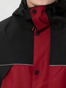 Timberland New Men's Outdoor Hiking Climbing Sports Softshell Hooded Jacket - Red/Black - View 6