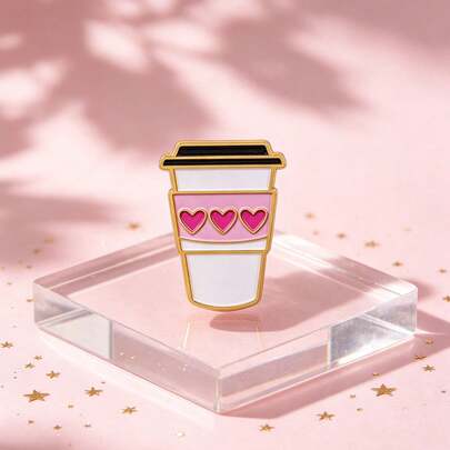 Épingles et broches en émail mignonnes en forme de tasse à café pour sacs à dos, sacs, décoration cool, cadeau pour amis