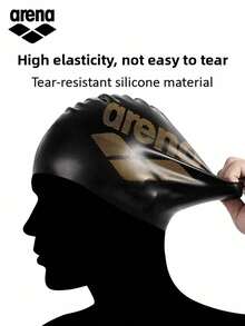 Arena Classic Soft Silicone Swim Cap, Unisex, Suitable For Intense Training, Comfortable Non-Slip, Suitable For Long Hair Swimming - Yellow - View 6