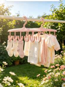 12-Hook Rotating Clothes Hanger, Space-Saving Underwear & Camisole Rack, Wavy Design, Multi-Functional... Home & Dorm Hook, Suitable As Gift For Friends, Family, Classmates, Travel, Random Mixed Colors - View 6