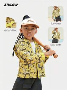 Tween Girls Trench Coats - Yellow - View 1