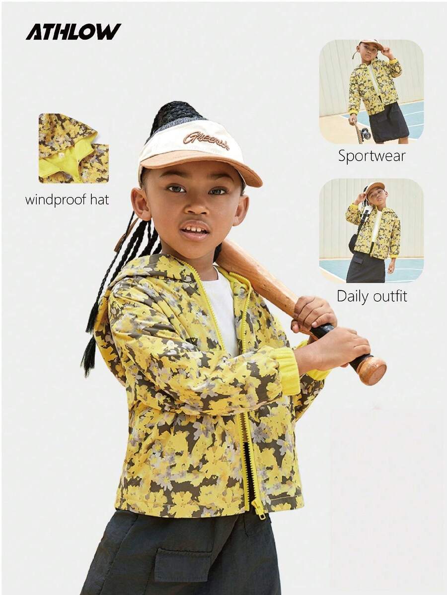 Tween Girls Trench Coats - Yellow - View 1