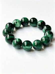 1pc Bohemian Round Bead Faux Agate Exaggerated Minimalist Women's Beaded Bracelet Party Gathering Multicolor-Mixed Color Random - Bracelet - View 17