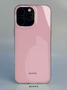 GIIPPA 1件淺粉色純色圖案設計手機殼，適用於Phone 17 Pro Max，兼容Phone 16 Pro Max、15 Pro Max、14 Pro Max，韓系高端時尚趣味手機殼，適合11/12/13/14/15/16 Pro Max Plus，男女皆宜的優雅設計，聖誕節、情人節、復活節、婚禮季和生日送給女友的完美禮物！ - 淺粉色 - 查看 5