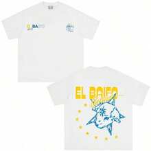 Camiseta Estampada QUEVEDO EL BAIFO, Gira 2026, Para Hombres Y Mujeres Ropa De Moda - 樣式1 - 查看 5