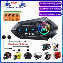 Y12 Pro 機車頭盔無線耳機 500m 對講版，配備雙核藍牙晶片、RGB 燈效、IP56 防塵防水，支援跨品牌對講，內建 1000mAh 電池，戶外騎行設備首選 - Y12 Pro - 查看 2