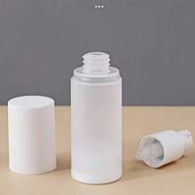 3件組 15ml/30ml/50ml 真空泵瓶套裝，防漏旅行化妝品分裝瓶，適用於精華液、乳霜、乳液、化妝水，可補充磨砂方瓶，白色瓶蓋，無味，適合居家、沙龍、禮品收納盒、手持使用 - 彩色 - 查看 6