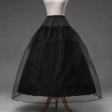 Black Mermaid Wedding Petticoat Crinoline Underskirt Slip - Multicolor - View 9