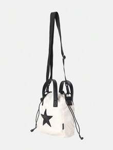 Converse Unisex Chuck Taylor SEASONAL Shoulder Bag UA5953-W2Y - Black and White - View 2