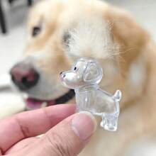 2pcs Pet Hair Commemorative Keychain Pendant, Cute Transparent Dog Hair Collection, Creative Dog Shaped Keychain Designed Specifically For Collecting Pet Hair, Can Be Used As A Souvenir - Multicolor - View 7