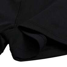 Nike Dri-Fit Quick-Dry Solid Color Logo Breathable Mesh Training Short Sleeve T-Shirt Women's Black/White - Black - View 7