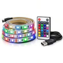 Fita Led 5 Metros Rgb 2835 + Controle Remoto E Fonte Tensão de operação - 1 unidade - Visão 4