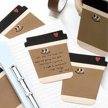 30 Sheets Cute Coffee Pattern Sticky Notes, Minimalist Memo Pads For Daily Reminders, School And Office Supplies - one-size - View 5