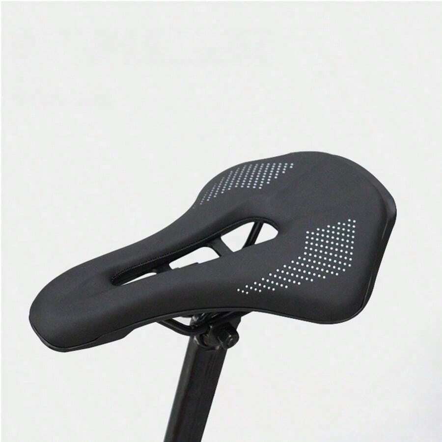 Hollow Breathable Bicycle Saddle, Comfortable Pressure Relief Shock-Absorbing Seat, Universal For Mountain Bike And Road Bike