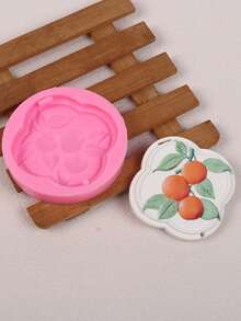1件裝玫瑰蓮花香氛吊牌矽膠模具 DIY 手作香氛蠟片吊飾 石膏樹脂環氧樹脂車用衣櫥擴香石吊牌手工模具 - 方圓形 - 查看 12