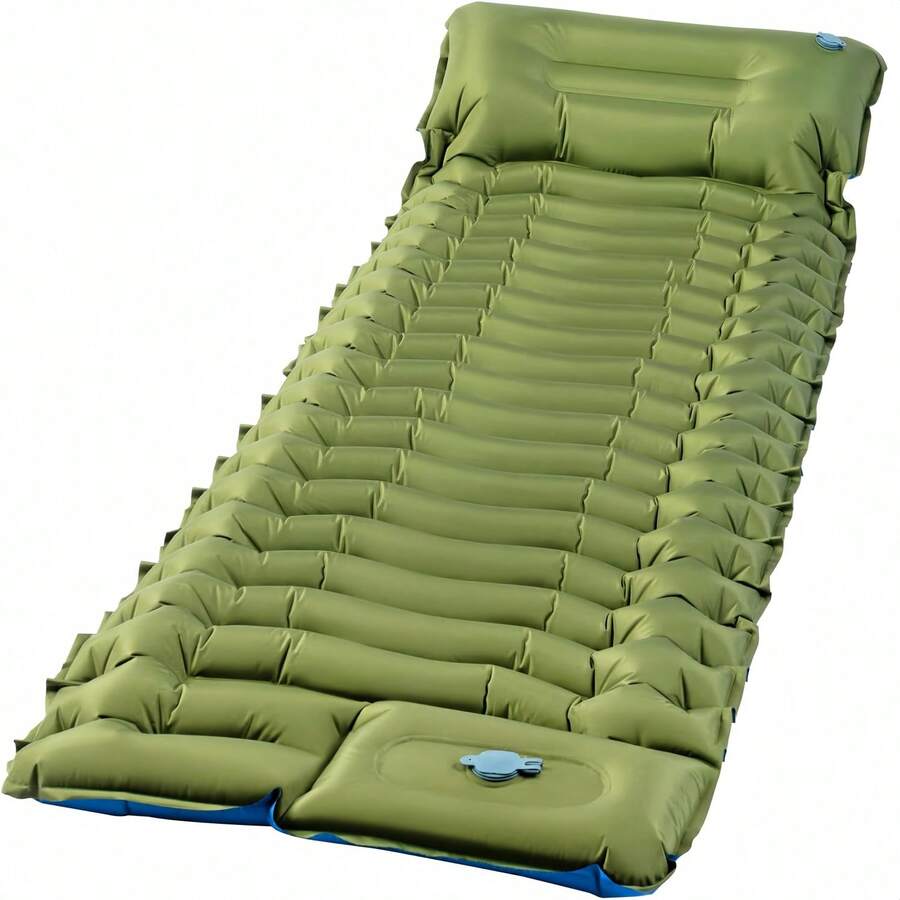 Portable Inflatable Camping Pad, Foot Pump Air Mattress, Suitable For Camping, Backpacking, Hiking Tents And Other Outdoor Activities - A - View 1