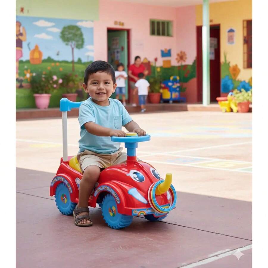 Kids Push Ride-Ons - Red - View 1