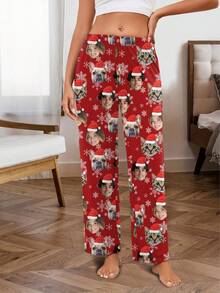 Printstory Customized Women's Pajamas, Personalized With Any Pattern, Unique Customized Gift, Suitable For Family And Friends, Christmas Gift - Multicolor - View 5