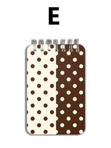 New Polka Dot & Stripe Pattern Mini Loose-Leaf Notebook - Portable Pocket Size, Suitable For Writing, Memo, Diary, Learning And Office, Thoughtful Gift For Teachers On Teacher's Day, Also Great Gift For Graduation, Birthday, Back To School Essential, Back To School Season, Back To School Must-Have (Mini Size) - Multicolor - View 15