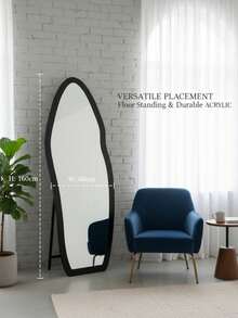 A Light Luxury High-End French Ins Style Full-Length Mirror, Special-Shaped Dressing Mirror, Bedroom Medieval Style Fitting Mirror - D - View 6